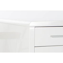 DKD Home Decor Escritorio Moderno Blanco Plateado 120x55x76 cm