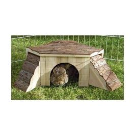 KERBL Maison Nature con rampa para roedores - 37x37x16cm