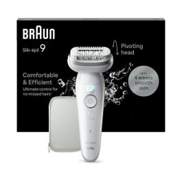 Braun Silk Epil 9-011 Depiladora con Cabezal Flexible y Tecnología Wet & Dry, 40 Pinzas MicroGrip
