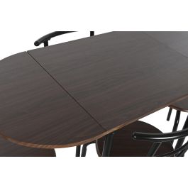 DKD Home Decor Mesa Negro Marron MDF Metal 55 x 78 x 121 cm Set de 5