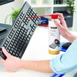 Fellowes 9977804 kit de limpieza para computadora Teclado, Impresora, Universal Limpiador de aire comprimido para limpieza de equipos 400 ml