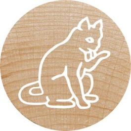 COLOP Set de sellos WOODIES "Farm Animation" de madera y caucho - Redondos 3cm (12 unidades) 165225