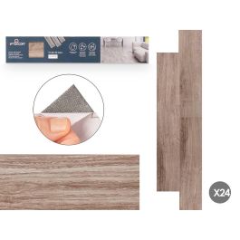 Set 24 láminas vinilo parquet gris oscuro 91.4x15.2 cm - Giftdecor Precio: 25.4999998. SKU: B19YSLTDPM