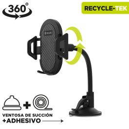 muvit for change soporte coche universal ventosa hasta 7"negro