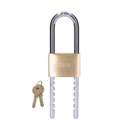 Edm Candado de latón arco regulable 60mm apertura 67-167mm con 2 llaves (silca var4 - jma -3d)