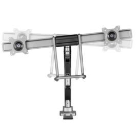 Equip Soporte Mesa Monitor Dual Vesa 17-32 Pulgadas, 9Kg por Pantalla, 100x100mm, Montaje Abrazadera/Ojal