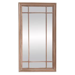 DKD Home Decor Espejo de pared tradicional con forma de ventana, Paulownia y cristal, Natural, 128x68 cm Precio: 165.68999964. SKU: B19M4CR3N6