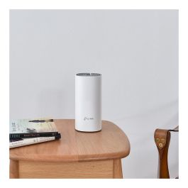 TP-Link Deco E4 Mesh WiFi AC1200 Sistema WiFi Doble Banda Soporte para Toda la Casa (Pack 2) Blanco/Gris