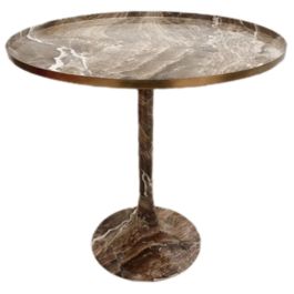 DKD Home Decor Mesita Auxiliar Glam Blanco Dorado 51 x 51 x 51 cm Simil Mármol Precio: 63.50000019. SKU: S3031773