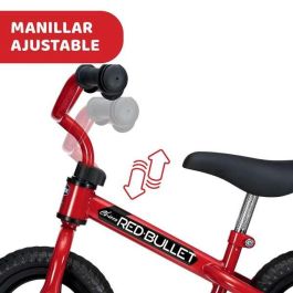 Bicicleta sin pedales bullet roja ¡perfecta para adquirir el equilibrio!10 pulgadas 46x56x68 cm Bicicleta sin pedales bullet roja ¡perfecta para adquirir el equilibrio!10 pulgadas 46x56x68 cm