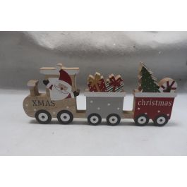 DKD Home Decor Decoración Navidad Tren Tradicional MDF Natural Rojo Verde 2x16.5x38 cm (6 Unidades) Precio: 18.12096. SKU: B1F9VHPCJB