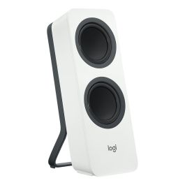 Logitech Z207 Altavoces Estéreo 2.0 con Bluetooth Blanco, Conexión Auxiliar 3.5mm, 5W RMS, Fácil Cambio entre Dispositivos, para PC, Portátil, Smartphone - Ref. 980-001292