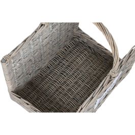 Soporte para Leña Home ESPRIT Natural Mimbre 47 x 35 x 54 cm Soporte para Leña Home ESPRIT Natural Mimbre 47 x 35 x 54 cm