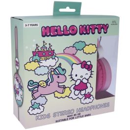 Hello Kitty Auriculares infantiles con volumen limitado a 85 dB, conector jack 3,5mm para niños de 3 a 7 años