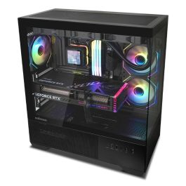 Zalman CHRONIX BLACK Caja PC Midi Tower Negra con Panel de Vidrio Templado