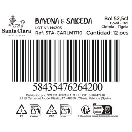 Inde Bol 13x8 cm "Bayona & Salceda" - Cuenco de cerámica para mesa y cocina (12 Unidades)