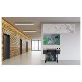 HP DesignJet Z6dr Impresora de Gran Formato 112 cm / 44", PostScript 3, Cortadora Vertical (V-Trimmer), Inyección de Tinta Térmica, 2400 x 1200 DPI, Color, 6 Cartuchos