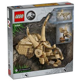 Lego Jurassic World 76969 Fósiles de dinosaurios: Cráneo de triceratops - Juego para niños de 9 años