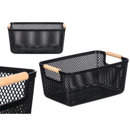 Cesta Plastico Asa Bambu Negra 27,5X18Cm Kipit (Set de 24) Precio: 53.24484. SKU: B1JBPN75TC