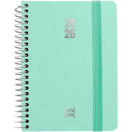 Agenda Anual (2026) Grafoplas Fancy Espiral Tapa Extradura Con Goma A6 150X120 S/V Mint Precio: 10.50000006. SKU: B1JHEKFKAD