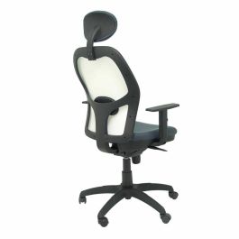 Piqueras y Crespo Silla de Oficina Ergonómica Jorquera con Brazos Regulables, Cabecero Fijo, Malla Blanca y Asiento Bali Gris Oscuro Piqueras y Crespo Silla de Oficina Ergonómica Jorquera con Brazos Regulables, Cabecero Fijo, Malla Blanca y Asiento Bali Gris Oscuro