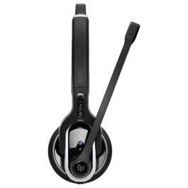 EPOS Auriculares DECT Inalámbricos Impact DW 20 ML EU para Oficina/Centro de Llamadas, Cancelación de Ruido, Alcance 180m, Color Negro/Plata