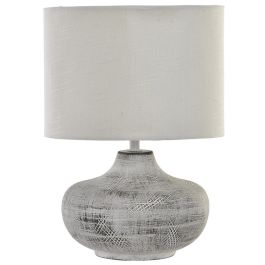 Lampara Sobremesa Romantico DKD Home Decor Gris Blanco 22 x 31 x 22 cm (2 Unidades) Precio: 30.89000046. SKU: B1F2R8QTYZ