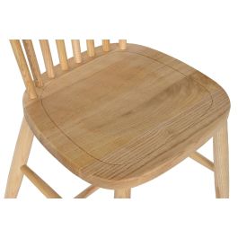 DKD Home Decor Silla Tradicional Olmo Natural 42 x 90 x 45 cm (2 Unidades)