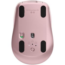 Logitech LOG1687828952016 Ratón Inalámbrico MX Anywhere 3S Bluetooth Clics Silenciosos 6 Botones Rosa
