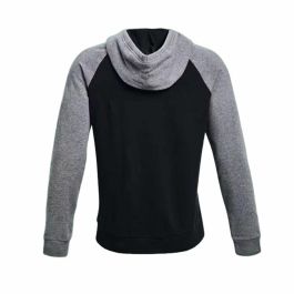 Sudadera con Capucha Hombre Under Armour Wordmark Colorblock Negro Sudadera con Capucha Hombre Under Armour Wordmark Colorblock Negro