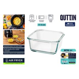 Molde de Vidrio Cuadrado para Airfryer 17.5 cm Quttin - Inde (12 Unidades)