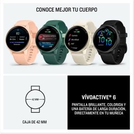 Garmin vívoactive 6 Reloj Inteligente de 42mm con Pantalla Táctil AMOLED de 1.2", GPS y Wi-Fi Integrado, Memoria 8GB, Correa de Silicona Blanca Garmin vívoactive 6 Reloj Inteligente de 42mm con Pantalla Táctil AMOLED de 1.2", GPS y Wi-Fi Integrado, Memoria 8GB, Correa de Silicona Blanca