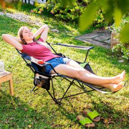 Silla Tumbona Plegable de Camping Kampfort InnovaGoods Silla Tumbona Plegable de Camping Kampfort InnovaGoods