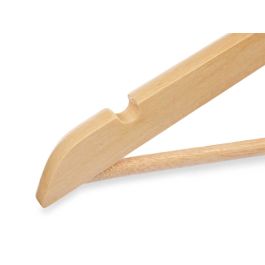 Set 3 Perchas de Madera Natural Kipit 44.5x23x4 cm (24 Unidades) Set 3 Perchas de Madera Natural Kipit 44.5x23x4 cm (24 Unidades)