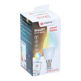 Alpina Bombilla Inteligente LED Vela E14 4.9W (Eq. 50W) 470lm Regulable Wi-Fi 2700-6500K Compatible Alexa Google Home