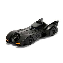 Coche metal batmóvil 1989, incluye figura batman de metal 7 cm escala 1:24 30x15x11 cm