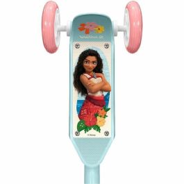 Disney Vaiana Patinete de 3 Ruedas para Niños 3+ Años, Superficie Antideslizante, Manillar Ajustable, Soporta 50 kg