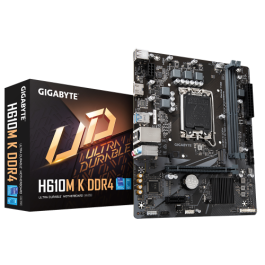 Gigabyte 9MH610MK-00-20 Placa Base Micro ATX H610M K DDR4 Socket 1700 Intel H610 PCIe 4.0 M.2 NVMe Compatible Intel Core 12ª/13ª Gen