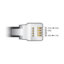 DeLOCK 66734 Cable Adaptador USB-A a RS-232 RJ9/RJ10 con ESD, 2m, Negro, Chip FTDI, Compatible Celestron NexStar