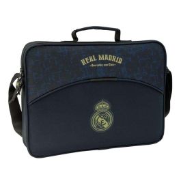 Cartera Escolar Real Madrid C.F. Azul marino (38 x 28 x 6 cm)