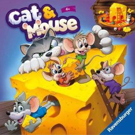 Ravensburger Juego Cat & Mouse, Se el Primero en Recoger 5 Cuñas de Queso y Gana, Edad Mínima 6 Años