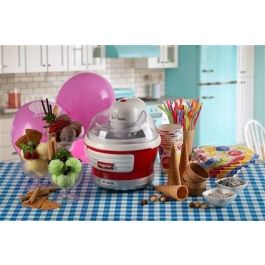 Ariete 643/00 Heladera Eléctrica Party Time Roja, Diseño Exclusivo, 1.5L, Hace Helados en 30 Minutos Ariete 643/00 Heladera Eléctrica Party Time Roja, Diseño Exclusivo, 1.5L, Hace Helados en 30 Minutos