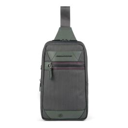 Piquadro, Mochila de cuero, Verde militar, Bolso bandolera, Para hombres Precio: 131.69000031. SKU: B13QB7H53Z