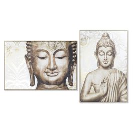Cuadro Oriental DKD Home Decor Dorado Blanco 4.5 x 122.5 x 83 cm (2 Unidades) Precio: 110.78999943. SKU: S3028191