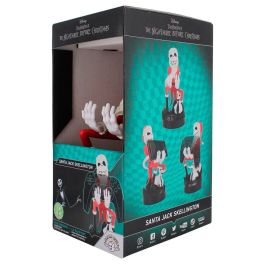Cable Guy por EXQUISITE GAMING - Soporte Universal Santa Jack de Pesadilla Antes de Navidad Disney 20cm para Mandos/Móviles PlayStation/Xbox/iPhone