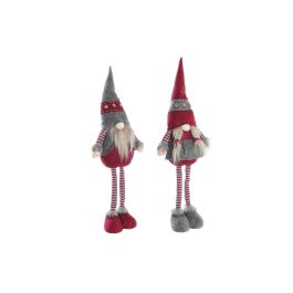 Figura Navidad Tradicional DKD Home Decor Rojo Gris 10 x 73 x 24 cm (2 Unidades) Precio: 26.68999971. SKU: B1JFBN6A85