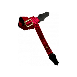 GETM Correa para Guitarra y Bajo - Terciopelo Triturado Borgoña, Nailon y Piel, Ajustable hasta 165 cm