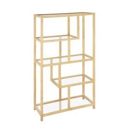 Estantería Versa Bambú Cristal 33,8 X 145,5 X 77 CM Precio: 132.88999966. SKU: B17Q8FR5SR