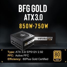 BITFENIX BFG GOLD 850W (80+ Gold) ATX 3.0 - Fuente de alimentación para PC - 850W BITFENIX BFG GOLD 850W (80+ Gold) ATX 3.0 - Fuente de alimentación para PC - 850W