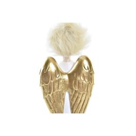 Figura Navidad Tradicional DKD Home Decor Dorado Blanco 5 x 21.5 x 7.5 cm (2 Unidades)